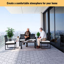 Acacia Wood Interlocking Deck Tiles Checker Pattern For Outdoor Flooring