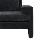 Chenille Upholstered Accent Chair With Wide Armrests And Ergonomic Back Support