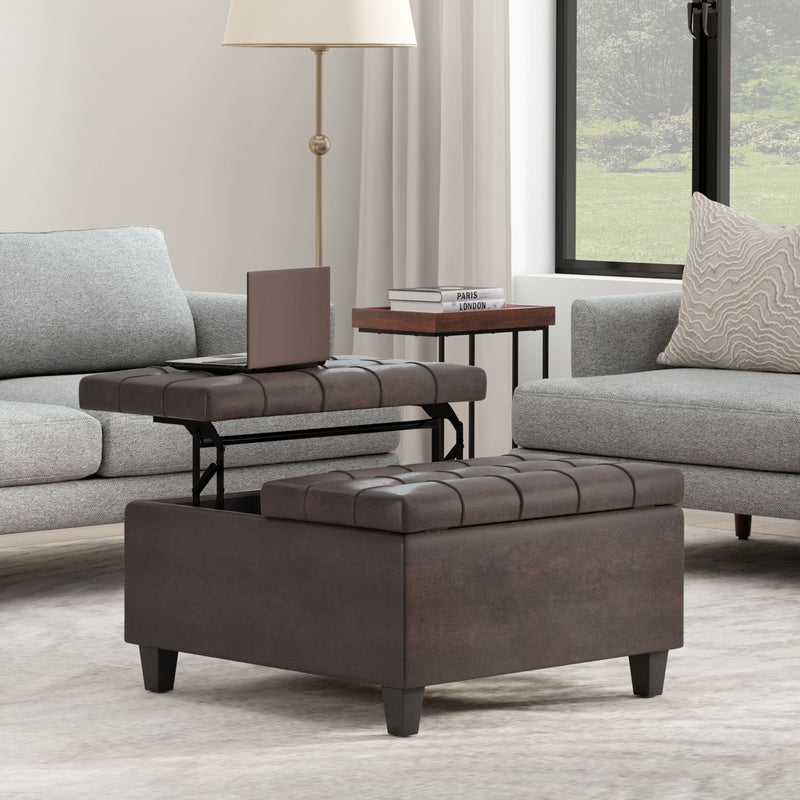 Harrison - Upholstered Coffee Table Storage Ottoman