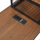 House Frame With Desk, Shelves, Power Outlets And USB Ports