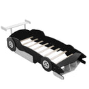 Race Car-Shaped Platform Bed With Wheels