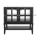 Bathroom Vanity With Ceramic Sink, Adjustable & Open Shelf