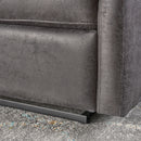 Alma - Contemporary Upholstered Loveseat Recliner - Slate