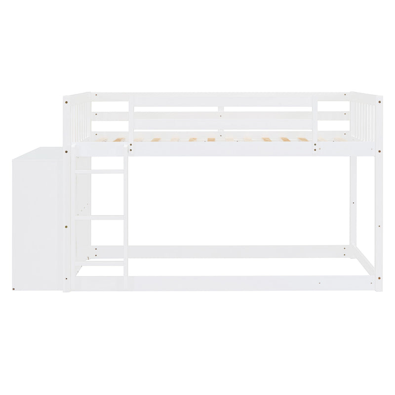 Bunk Bed With 4 Drawers And 3 Shelves