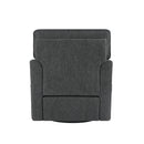 360° Swivel Accent Barrel Armchair With Side Pockets, Compact Design