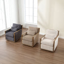 Comfy Accent Barrel Chair, 360 Degree Swivel