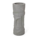 Classic Flower Planter With Magnesium Oxide Material - Stone Gray