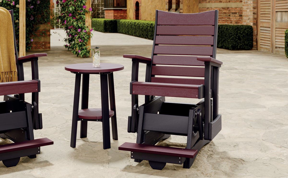 LuxCraft 2' Contour Balcony Glider Chair