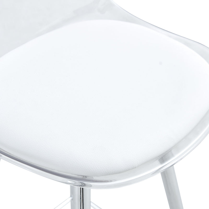 Stylish Upholstered Bar Chairs With Metal Leg