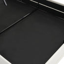 Full Size  Upholstered Platform Bed with Storage Headboard and Hydraulic Storage System, PU Storage Bed with LED Lights and USB charger, White