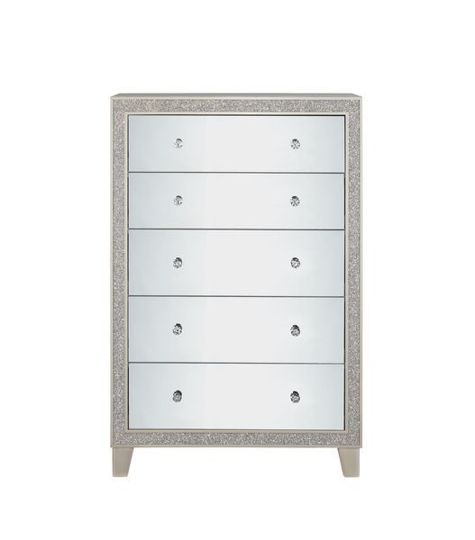 Sliverfluff - Chest - Mirrored & Champagne Finish - Atlantic Fine Furniture Inc