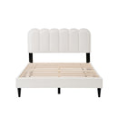 Lambswool Petal Headboard Bed Frame