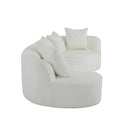 Elegant Curved Sectional Sofa With Full Foam Comfort