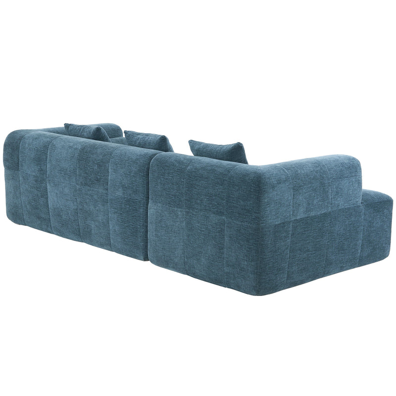 Sectional Free Combined Sofa With 2 Side Pockets