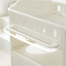 Eco Friendly Hdpe Baby Diaper Changing Table With Removable Safety Belt And Easy Clean Surface - White