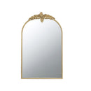 Arched Wall Mirror With Metal Frame, Wall Mirror For Living Room