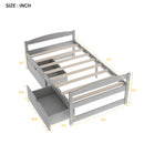 Platform Bed With 2 Drawers