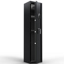 Large Capacity Quick Access Fingerprint Gun Safe, 4 - 5 Gun Biometric Metal Rifle Gun Security Cabinet Safe Locker - Black