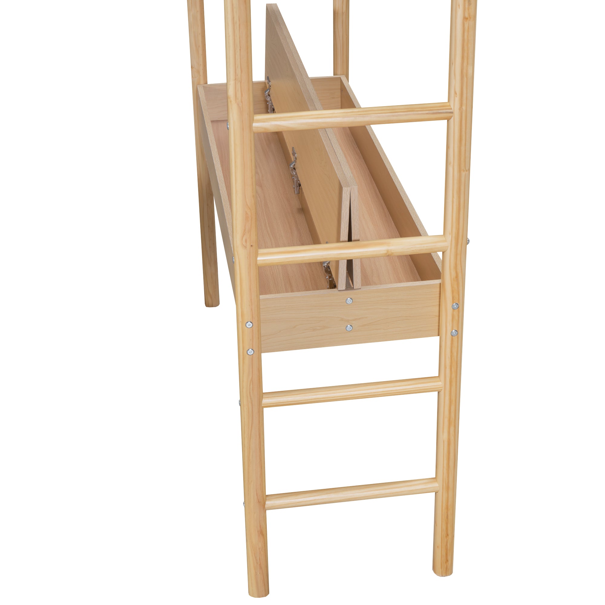 Full Size Teddy FleeceLoft Bed Wood Bed, Natural - Atlantic Fine Furniture Melbourne FL