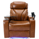Power Motion Recliner Electric Power Recliner With USB Charging Port, Hidden Arm Storage, Convenient Cup Holder And Bluetooth Speaker