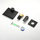 Wall Mount Bathtub Faucet With Waterfall Tub Spout And Single Handle Stainless Steel