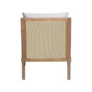 Lily Pond - Accent Chair With Removable Back Cushion - Beige / Natural