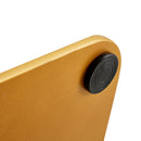 Modern Minimalist Rectangular Dining Table For 6 - 8 People With Brackets And Aureate Base - Gold