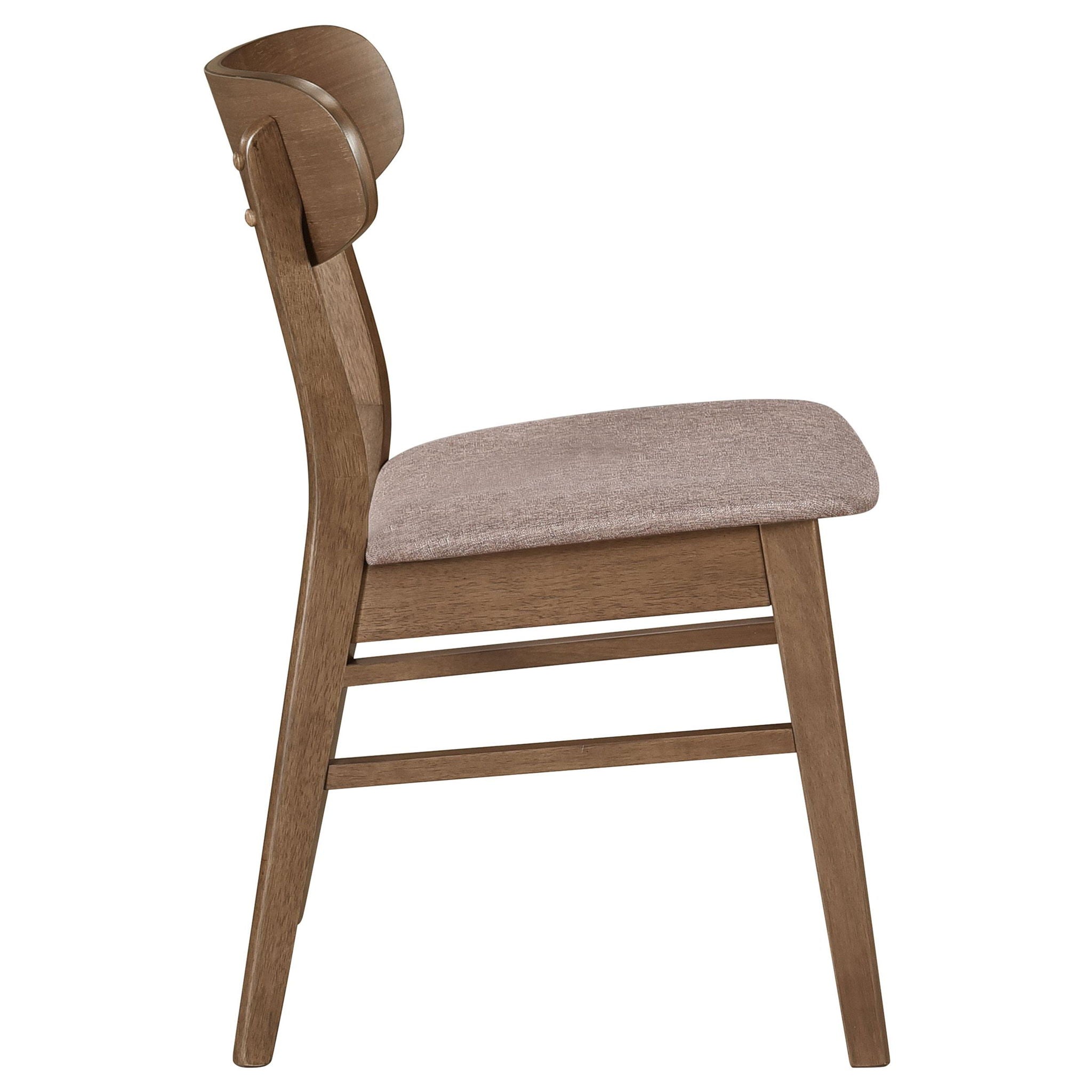 Dortch Dining Side Chair Walnut and Brown (Set of 2) - Atlantic Fine Furniture Melbourne FL