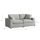 Jenny - 2 Piece Sofa Sectional - Gray