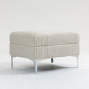 Modular Sectional Sofa Square Storage Ottoman