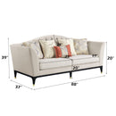 Tayden - Sofa - Beige Velvet - Atlantic Fine Furniture Inc