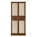 4 Door Storage Cabinet With 1 Drawer, With 4 Adjustable Inner Shelves