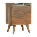 Inlay - Bone Gallery Back Nightstand - Brown