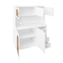 Modern Accent Storage Cabinet For Living Room, Bedroom, Dining Room, Or Study - White