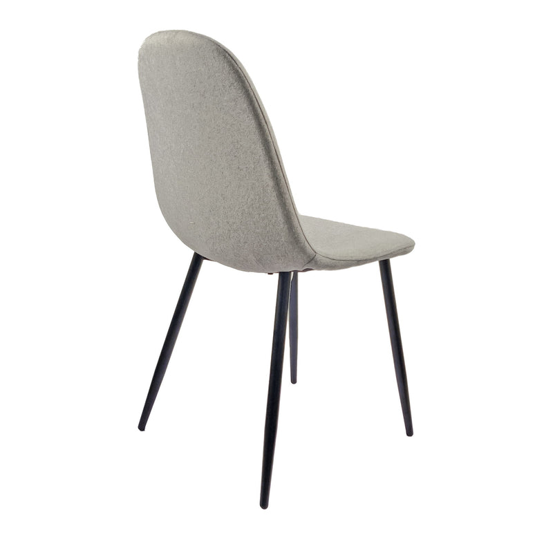 Modern Accent Dining Chairs Upholstered Seat, Metal Legs (Set of 4)