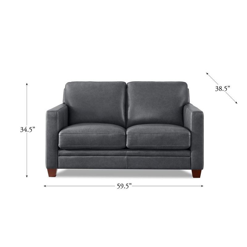 Naples - Leather Loveseat