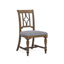 Plymouth - Uph Dining Chair - Medium Brown Finish - Atlantic Fine Furniture Inc