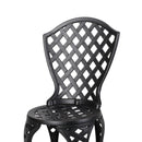 Bono Metal Bistro Set - Black