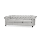 Chesterfield Style 3 Seater Sofa With Deep Button Tufting