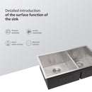 Modern Double Bowl Undermount Sink Design With 10" Deep Basins