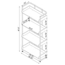 Ember - 4-Shelf Bookcase
