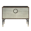 Brancaster - Console Cabinet - Top Grain Leather & Aluminum
