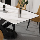 Rectangular Dining Table - Black / White
