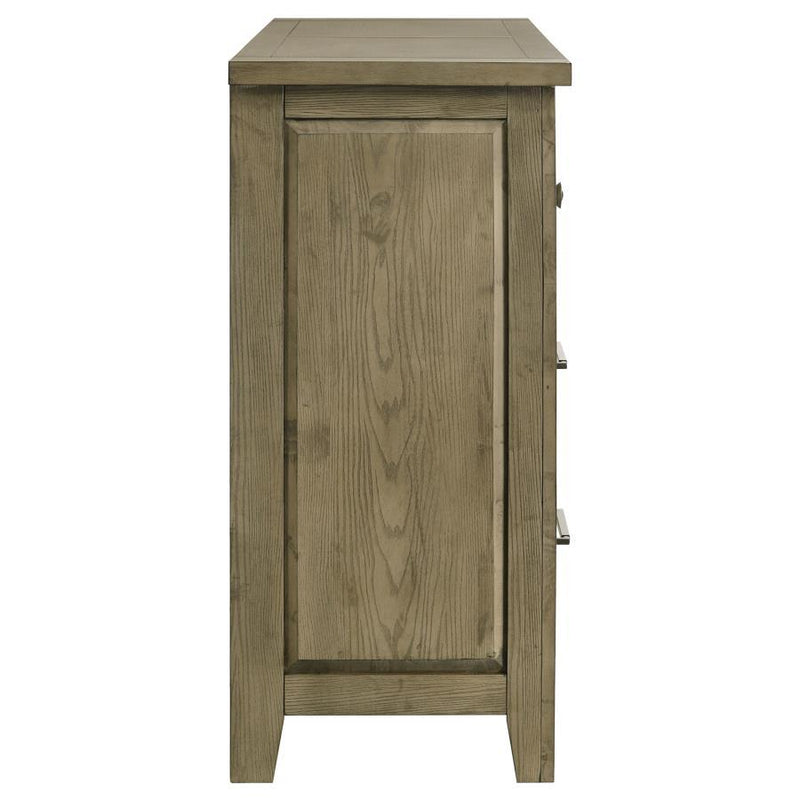 Hazlewood - 6-Drawer Bedroom Dresser Cabinet - Vineyard Oak