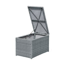 10 Piece Outdoor Sectional Half Round Patio Rattan Sofa Set