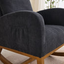 Rocking Glider Chair With High Back And Side Pocket