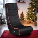 Foldable Gaming Chair With Onboard Speakers, Bluetooth Connection - Black / Red