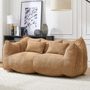 Comfortable Dual Beanbag Chair With High Resilience Foam Core For 2 People