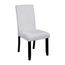 5 Piece Round Dining Table Set, Modern Dining Table And 4 Upholstered Chairs For Dining Room