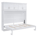 Murphy Modern Bed With Top Cabinets For Space Saving And Comfort